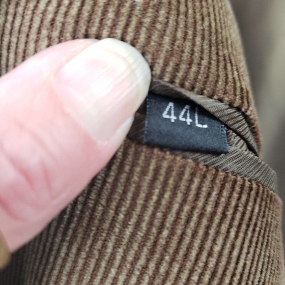 ALAN‎ FLUSSER Brown Corduroy Cotton Blazer Sport Coat Jacket - BESPOKE 44L - Picture 9 of 12